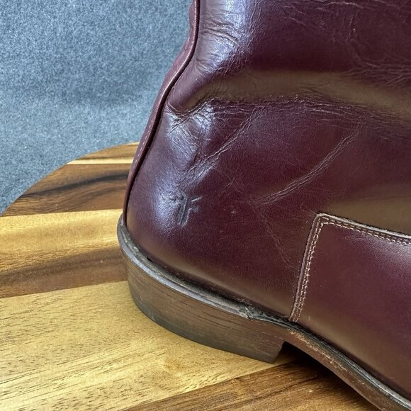 Vtg 80s Frye Campus Tall Boots Womens 8D Whiskey Brown Knee High Round Toe Z190 - Picture 8 of 14